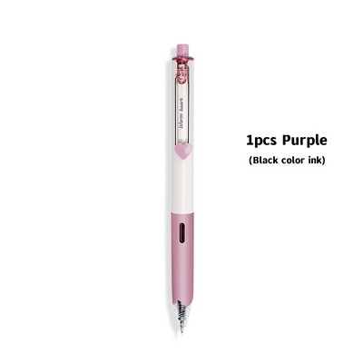 1/6 gab. Silta sirds gēla pildspalva īpaši izturīga rakstīšanai 0,5 mm lodīšu, melnas krāsas tintes biroja skolas skolēna dāvana F7320