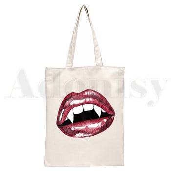 The Vampire Diaries Handbags Τσάντες ώμου Casual Shopping Damon Salvatore Handbag Elegant Chronicles Vampiricas Canvas Bag