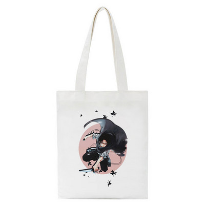 Japán anime táskák vásárlói táskák Aot Levi Attack On Titan Tote Bag Shingeki No Kyojin bevásárlótáska válltáska vászon kézitáska