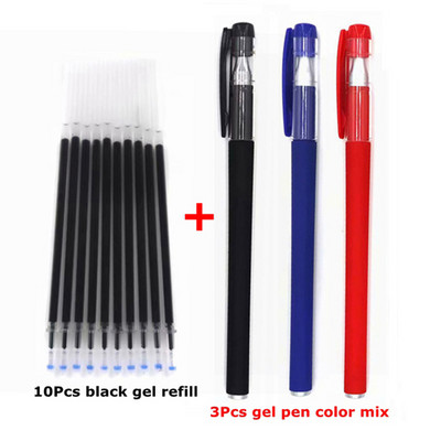 13pcs/Lot 0,38mm Uredska gel olovka Set za punjenje Olovka za potpis Crvena Plava Crna Tinta Štap za punjenje za Ručke Školski pribor Pribor