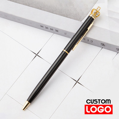 Mala kruna kemijska olovka Prilagođeno reklamiranje Poklon olovka Uredski materijal Veleprodaja Prilagođeni logotip Školski pribor Veleprodaja natpisa