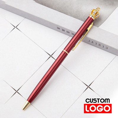 Mala kruna kemijska olovka Prilagođeno reklamiranje Poklon olovka Uredski materijal Veleprodaja Prilagođeni logotip Školski pribor Veleprodaja natpisa