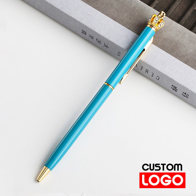 Mala kruna kemijska olovka Prilagođeno reklamiranje Poklon olovka Uredski materijal Veleprodaja Prilagođeni logotip Školski pribor Veleprodaja natpisa