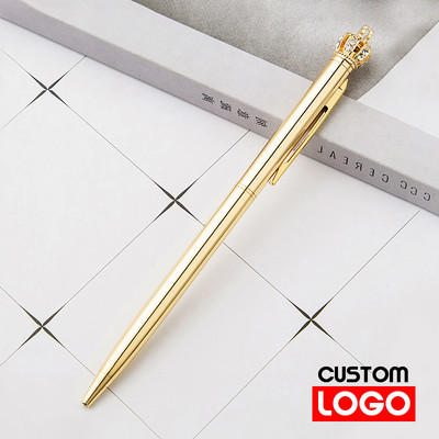 Mala kruna kemijska olovka Prilagođeno reklamiranje Poklon olovka Uredski materijal Veleprodaja Prilagođeni logotip Školski pribor Veleprodaja natpisa