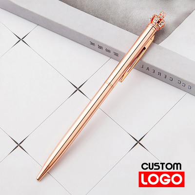 Mala kruna kemijska olovka Prilagođeno reklamiranje Poklon olovka Uredski materijal Veleprodaja Prilagođeni logotip Školski pribor Veleprodaja natpisa