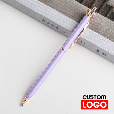 Mala kruna kemijska olovka Prilagođeno reklamiranje Poklon olovka Uredski materijal Veleprodaja Prilagođeni logotip Školski pribor Veleprodaja natpisa