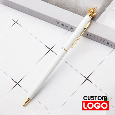 Mala kruna kemijska olovka Prilagođeno reklamiranje Poklon olovka Uredski materijal Veleprodaja Prilagođeni logotip Školski pribor Veleprodaja natpisa