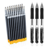 Komplet kemijskih olovaka na uvlačenje crna/crvena/plava tinta za pisanje 0,5 mm gel olovke punjenja Uredski pribor školski pribor Pribor