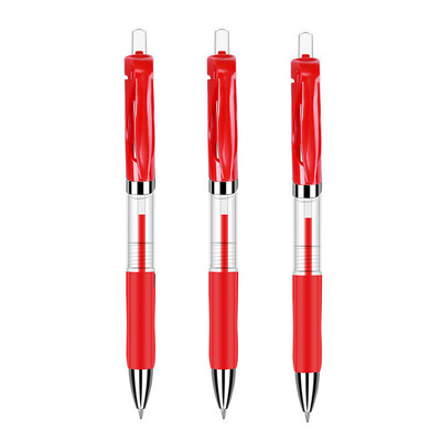 Komplet kemijskih olovaka na uvlačenje crna/crvena/plava tinta za pisanje 0,5 mm gel olovke punjenja Uredski pribor školski pribor Pribor