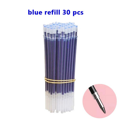 Komplet kemijskih olovaka na uvlačenje crna/crvena/plava tinta za pisanje 0,5 mm gel olovke punjenja Uredski pribor školski pribor Pribor