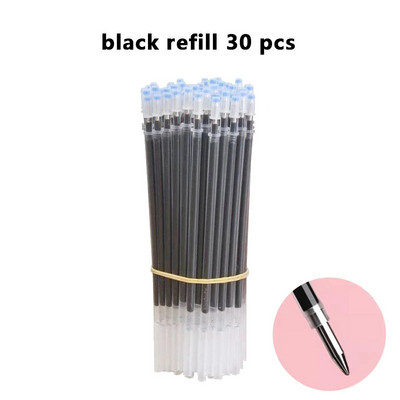 Komplet kemijskih olovaka na uvlačenje crna/crvena/plava tinta za pisanje 0,5 mm gel olovke punjenja Uredski pribor školski pribor Pribor