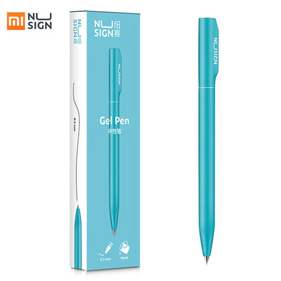 Nusign Twist gēla pildspalva 0,5 MM melnas tintes krāsa Krāsainas neitrālas zīmju pildspalvas Rotary Switch gludas rakstīšanas rīki Kancelejas preces