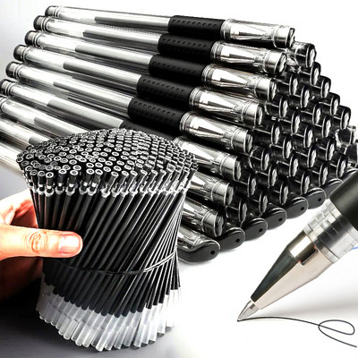 18PCS Gel Pen Set Školski pribor Crna Plava Crvena tinta Boja 0,5 mm Kemijska olovka Kawaii olovka Učenici Školski uredski pribor