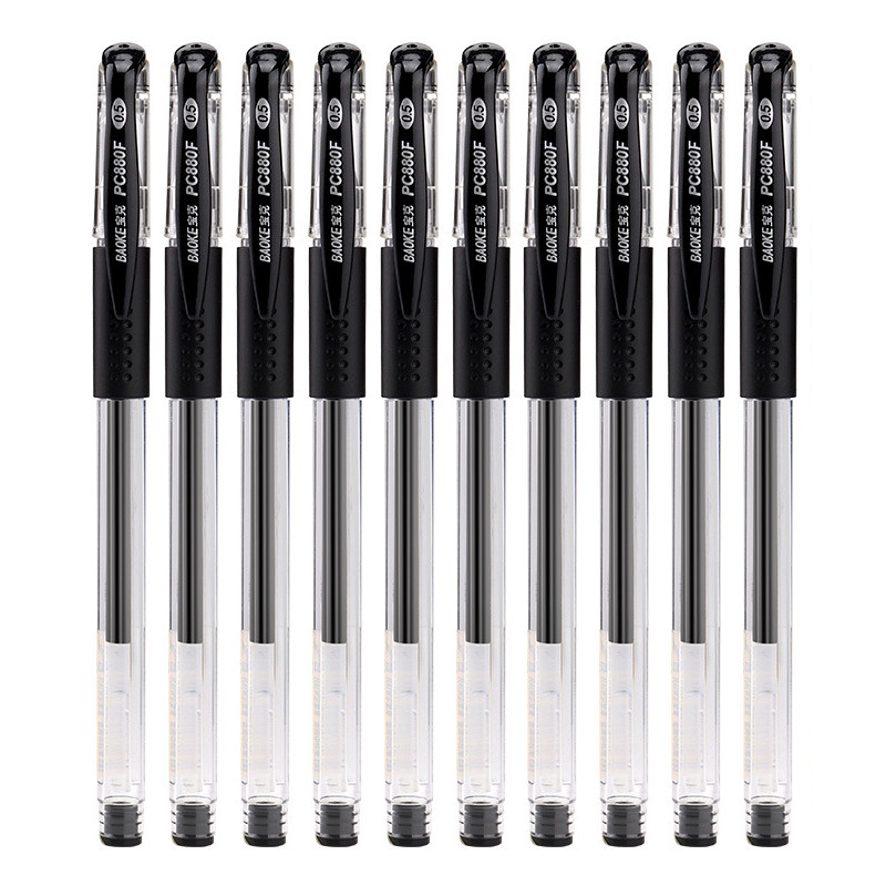 Set de stilouri cu gel de 18 buc Rechizite școlare Negru Albastru Roșu Cerneală Culoare 0,5 mm Pix Kawaii Pix Studenți Papetărie de birou școală