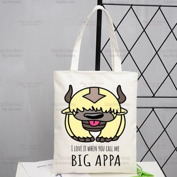 Avatar The Last Airbender Shopping Bag Τσάντα παντοπωλείου Bolsas De Tela Tote Bolsa Nomad Cartoon Tribe Τσάντα αγορών Τσάντα από γιούτα