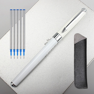 luksuzna visokokvalitetna metalna olovka 0,5 mm crna roler olovka metalna elegantna olovka s tintom s švicarskim potpisom novo