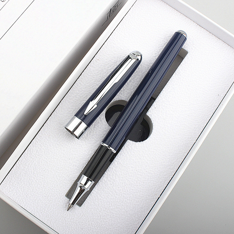 luksuzna visokokvalitetna metalna olovka 0,5 mm crna roler olovka metalna elegantna olovka s tintom s švicarskim potpisom novo