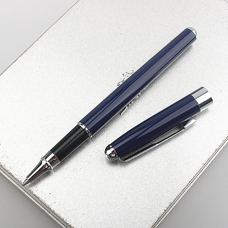 luksuzna visokokvalitetna metalna olovka 0,5 mm crna roler olovka metalna elegantna olovka s tintom s švicarskim potpisom novo