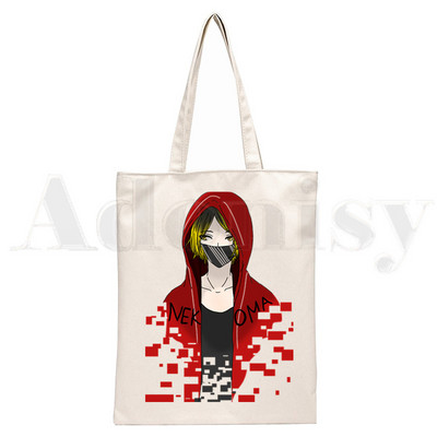 Kozume Kenma Haikyuu!! Nekoma High School Kuroo Ručne torbe Torbe na rame Ležerna kupovina Ženska torba Elegantna platnena torba