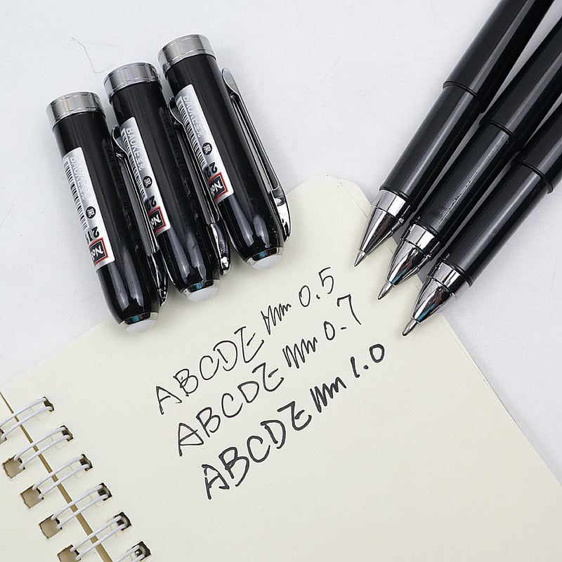 Geelpliiats 0,5–0,7–1,0 mm otsaga pastapliiats, suure mahutavusega, suure tindiga kirjutamine ülisujuv signatuurpliiats kontori- ja koolitarbed