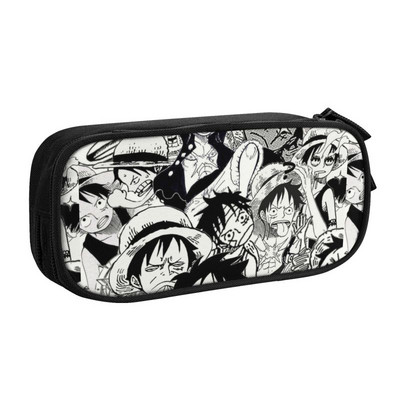 Monkey D. Luffy Smile pernice za dječake, djevojčice, jednodijelne kutije za olovke, torba, školski pribor, velikog kapaciteta