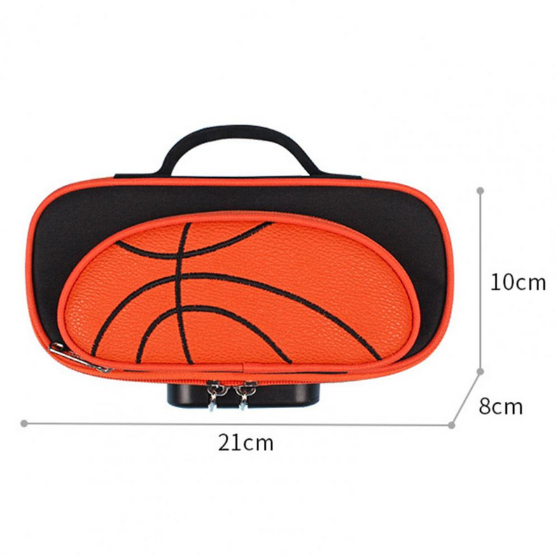 Pieštukų dėžutė Išskirtinio lanksčios rankenos dizaino didelės talpos užrakinamas raštinės reikmenų krepšio raštinės reikmenų dėklas vaikams