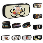 Cool Saitama Pencil Case for Girl Boy Depozitare mare One Punch Man Anime Manga Pen Bag Cutie Papetarie