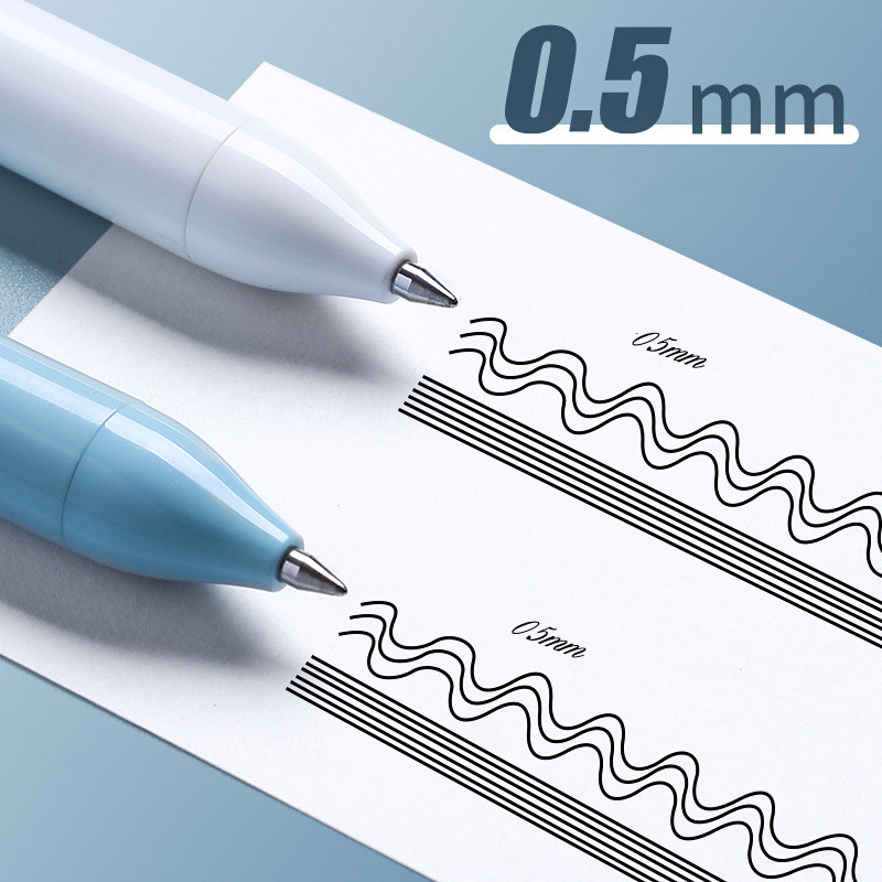 Deli 5/20 komada gel olovke na uvlačenje 0,5 mm punjenje tinte crno plavo crveno stacionarno za djecu školski uredski pribor set olovaka