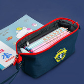 Δημιουργική καμβάς μολυβοθήκη μεγάλης χωρητικότητας, θήκη στυλό Noble School Style Φορητή τσάντα μολυβιών Μολύβια Θήκη για χαρτικά