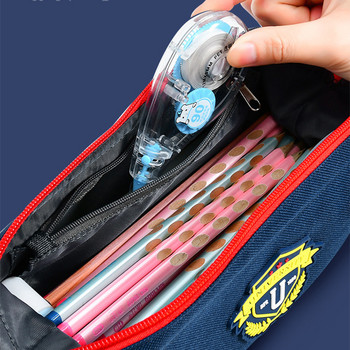 Δημιουργική καμβάς μολυβοθήκη μεγάλης χωρητικότητας, θήκη στυλό Noble School Style Φορητή τσάντα μολυβιών Μολύβια Θήκη για χαρτικά