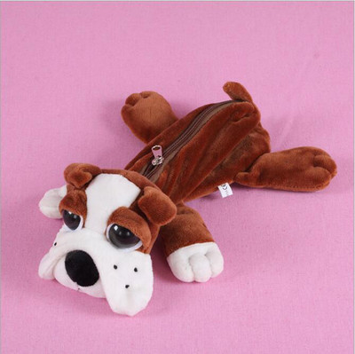 Χονδρική 2 τεμ* Kawaii Cartoon βελούδινη μολυβοθήκη για ζώα Χαριτωμένη τσάντα στυλό Σχολικά είδη Δώρο για παιδιά