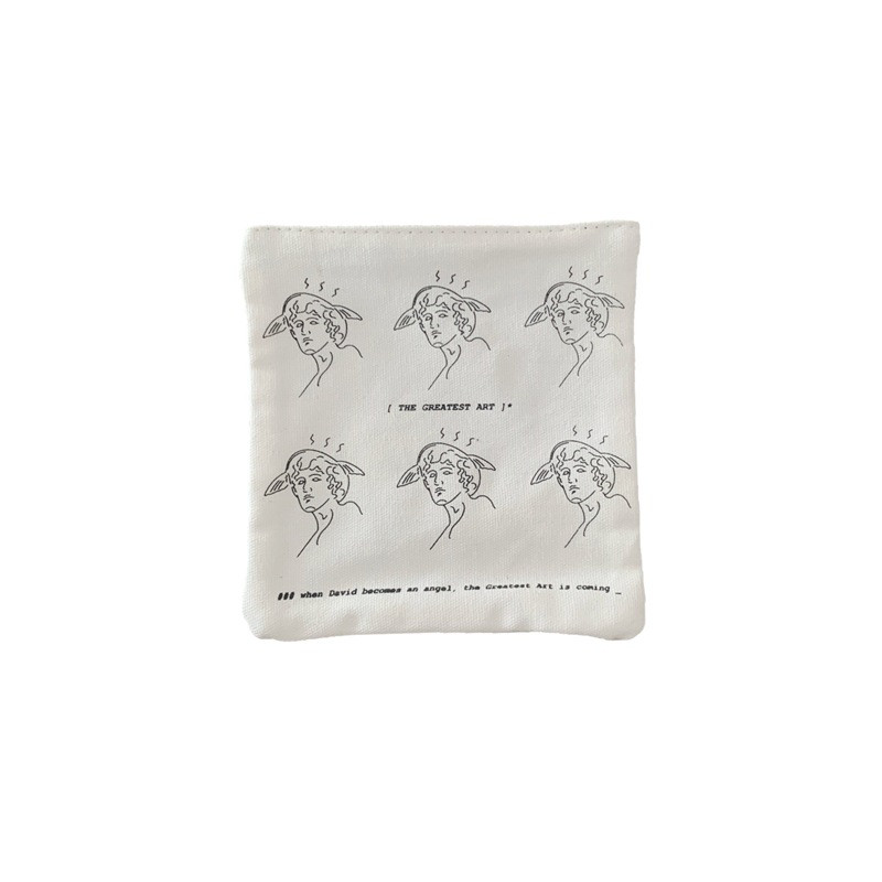 Retro multikas David joonistab suure mahutavusega lõuendist pliiatsikarp Mündikott Kosmeetika hoiukott Õpilaste kirjatarbed Koolitarbed