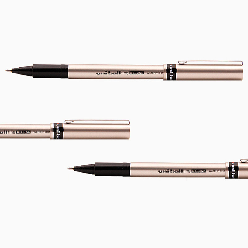 Japan Uni Uni-Ball Fine Deluxe UB-177 0.7mm Gen Ink Pen Pix Roller impermeabil Negru/Albastru/Roșu Culoare de cerneală