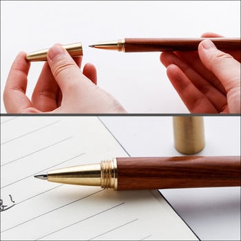 Дървена химикалка Ролери Химикалки от розово злато Метална химикалка за писане Подаръци Офис училище