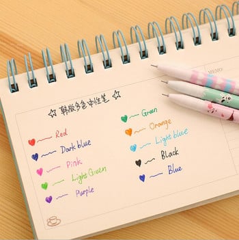 10 бр./комплект от цветни сладки Kawaii гел писалка звездно небе училищни офис консумативи канцеларски материали креативни на едро сладки доста прекрасни