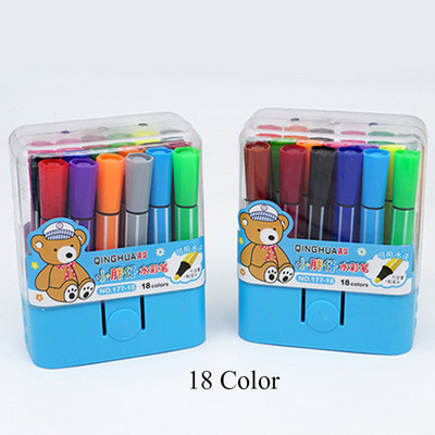 12/18/24/36 Krāsas/Kastīte Mazgājama krāsaina pildspalva Radoša krāsaina bērnu grafiti gleznošanas pildspalva Studentu kancelejas preces bērniem dāvanas