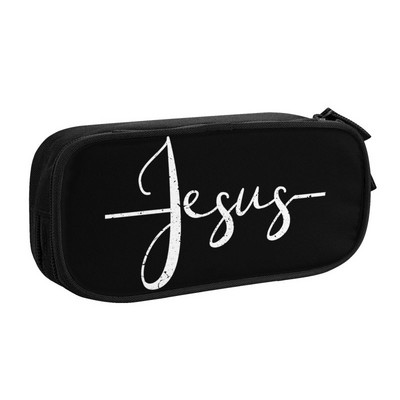 Jézus Napraforgó Spirituális Keresztény Hit Vallási Tolltartó Fiúk Gilrs Nagy tároló tolltáska Tasak Diákok Irodaszerek