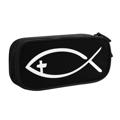 Jézus Napraforgó Spirituális Keresztény Hit Vallási Tolltartó Fiúk Gilrs Nagy tároló tolltáska Tasak Diákok Irodaszerek