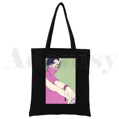 Hot JapanAnime Nana Osak Kawaii Ren Honjo Manga Lielas ietilpības glabāšanas rokassomiņa Plecu soma Tote Atkārtoti lietojama studentu grāmatu soma