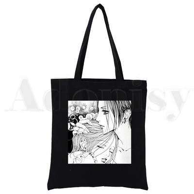 Hot JapanAnime Nana Osak Kawaii Ren Honjo Manga Lielas ietilpības glabāšanas rokassomiņa Plecu soma Tote Atkārtoti lietojama studentu grāmatu soma