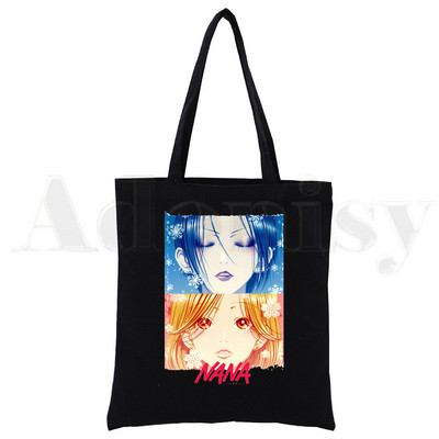 Hot JapanAnime Nana Osak Kawaii Ren Honjo Manga Lielas ietilpības glabāšanas rokassomiņa Plecu soma Tote Atkārtoti lietojama studentu grāmatu soma