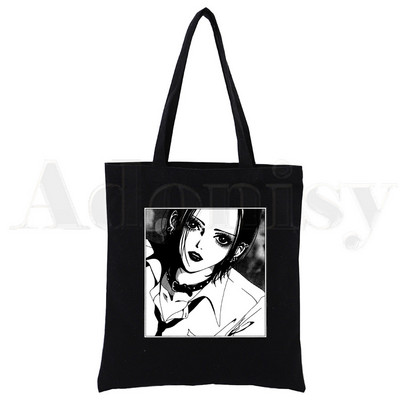 Hot JapanAnime Nana Osak Kawaii Ren Honjo Manga Lielas ietilpības glabāšanas rokassomiņa Plecu soma Tote Atkārtoti lietojama studentu grāmatu soma