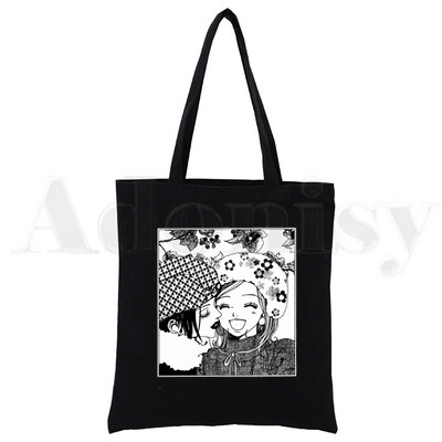 Hot JapanAnime Nana Osak Kawaii Ren Honjo Manga Lielas ietilpības glabāšanas rokassomiņa Plecu soma Tote Atkārtoti lietojama studentu grāmatu soma