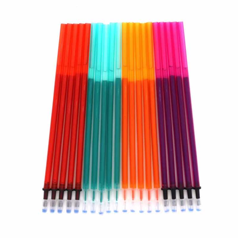 10/12/20 buc./lot Set de stilouri de reîncărcare ștergebile de culoare, 0,5 mm, tijă de stilou și lavabil, ștergabilă pentru mâner, rechizite școlare de birou, papetărie