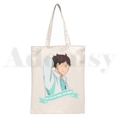 Oikawa Tooru Haikyuu Aoba Johsai High School Anime Ručne torbe Torbe na rame Ležerna kupnja Ženska torba Elegantna platnena torba