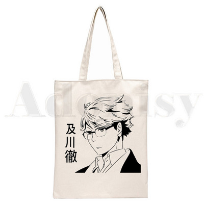 Oikawa Tooru Haikyuu Aoba Johsai High School Anime Ručne torbe Torbe na rame Ležerna kupnja Ženska torba Elegantna platnena torba