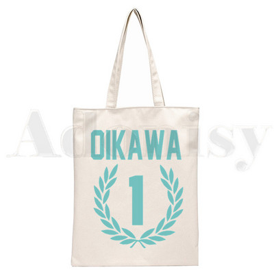 Oikawa Tooru Haikyuu Aoba Johsai High School Anime Ručne torbe Torbe na rame Ležerna kupnja Ženska torba Elegantna platnena torba