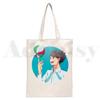 Oikawa Tooru Haikyuu Aoba Johsai High School Anime Ručne torbe Torbe na rame Ležerna kupnja Ženska torba Elegantna platnena torba