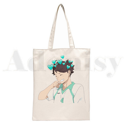Oikawa Tooru Haikyuu Aoba Johsai High School Anime Ručne torbe Torbe na rame Ležerna kupnja Ženska torba Elegantna platnena torba