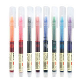 Roler olovka s brzim sušenjem u 8 boja Ravna gel olovka s tekućom tintom 0,5 mm Šareni školski uredski pribor Japanske olovke u stilu MUJI